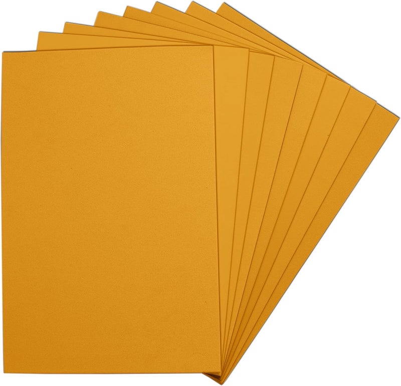 ACTIVITYYA Mustard EVA Foam Sheets, 6 x 9 Inch, 2mm Thick – Foam Paper for DIY Arts and Crafts, School Projects, and More – 8 Pack - Image 1